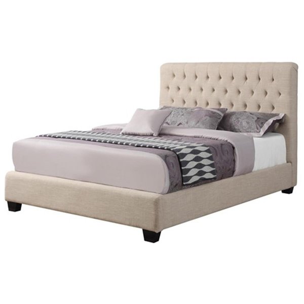 Coaster Co Of America Coaster Company 300007F Upholstered Beds Full Chloe Upholstered Bed - Oatmeal 300007F